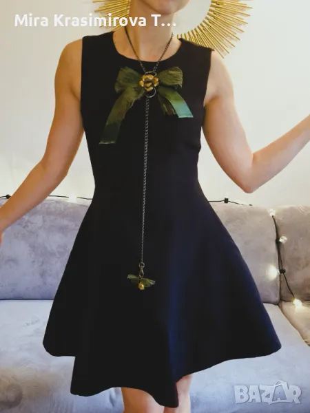 Малка черна рокля Reserved (XS) + ръчно изработено бижу, снимка 1