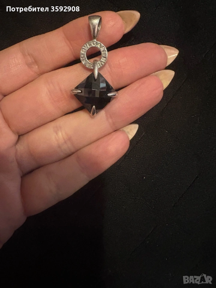 Сребърна висулка Bvlgari, снимка 1