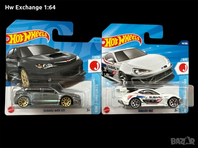Hot wheels Subaru 2 бр, снимка 1