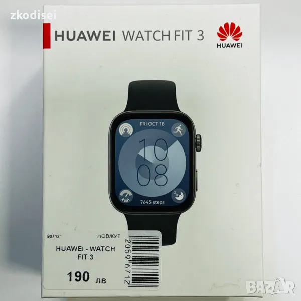 Smart Watch HUAWEI - WATCH FIT 3, снимка 1
