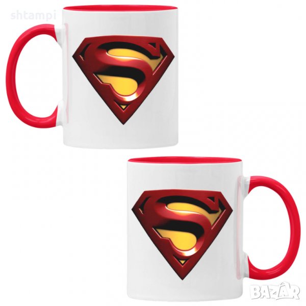 Чаша DC Superman Logo,Керамична Чаша, Кафе Чай, Игра,Изненада,Подарък,Повод,Празник,Рожден Ден, снимка 1