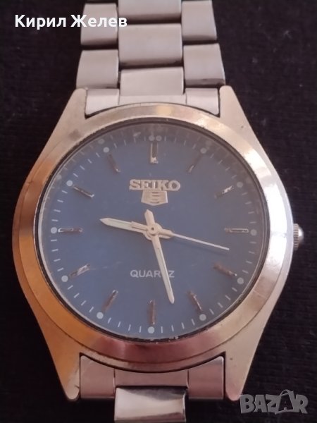 Марков мъжки часовник SEIKO 5 QUARTZ SWISS MOVT класически модел 42794, снимка 1