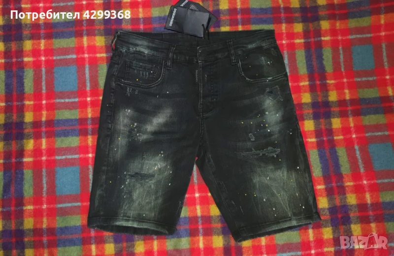 Чисто нови къси дънки Dsquared D2 Black , снимка 1