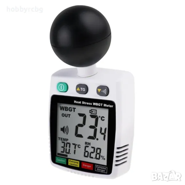 TM-288 Измервател на топлинен стрес WBGT, температура, влага, Tenmars Taiwan, снимка 1