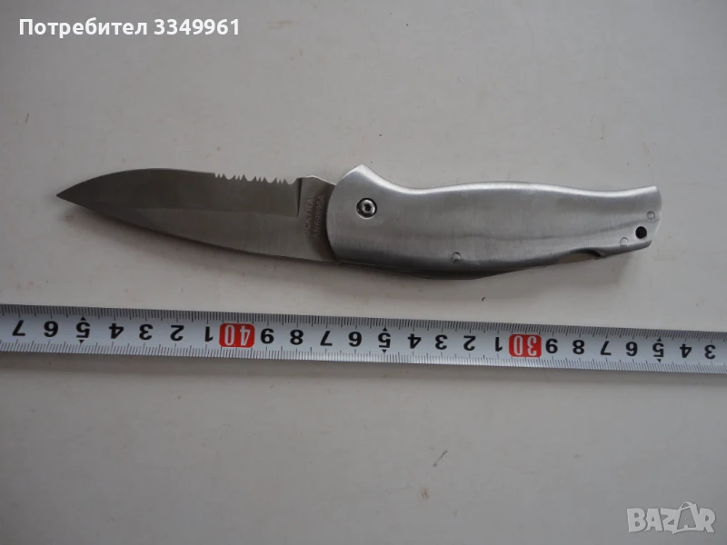 Немски полуавтомотичен ловен туристически нож 3, снимка 1