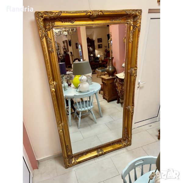 Голямо класическо огледало - GOLD 210 / 117 см., снимка 1