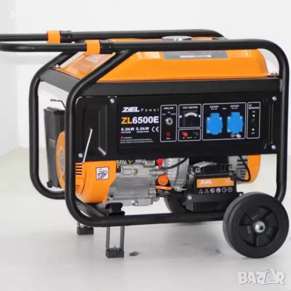 Генератор за ток ZIEL ZL6500 6.5KW Мoнофазен С Електрически Старт, снимка 1
