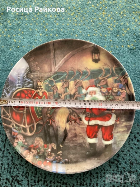 Коледни порцеланови чинии, снимка 1