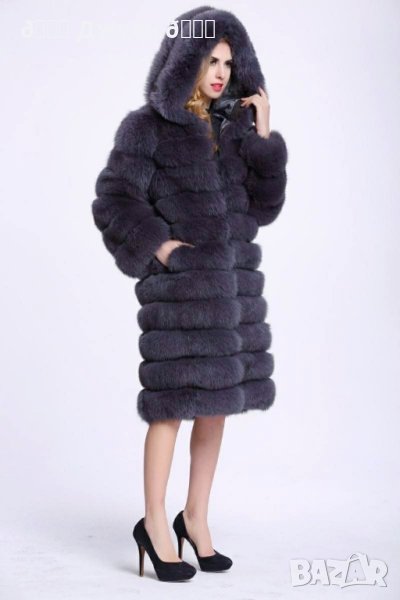 Палто с естествен косъм от чинчила, снимка 1