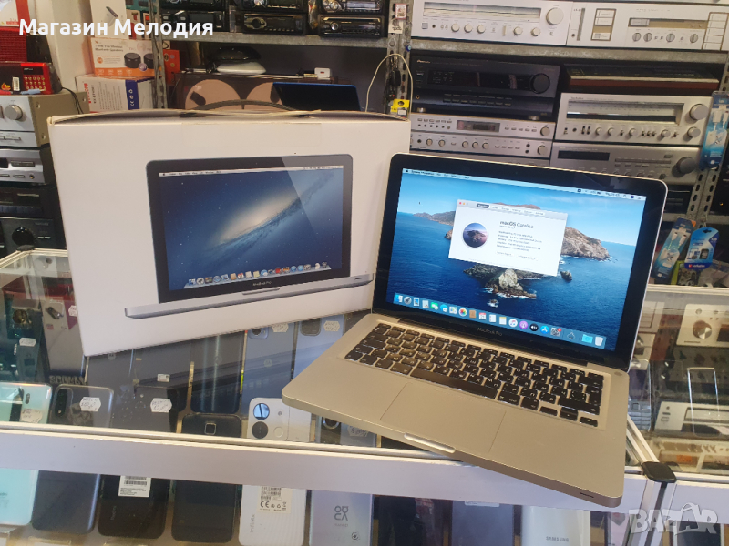 Лаптоп Apple MacBook Pro A1278 В перфектно състояние. С кашон книжки, документи, зарядно. Батерията , снимка 1