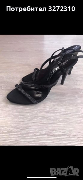 Италиански дамски сандали на ток, снимка 1