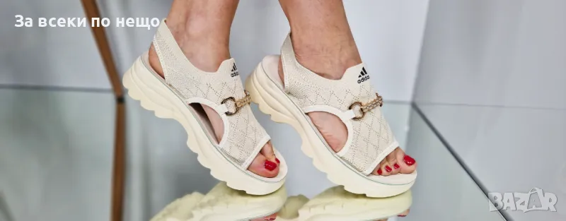 Adidas Дамски Сандали С Метален Акцент Адидас - Налични Различни Цветове Код P575, снимка 1