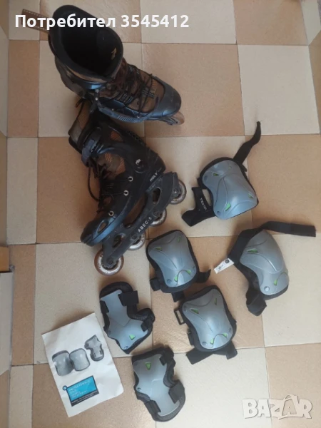 Ролери кънки ном. 43 и комплект протектори, снимка 1