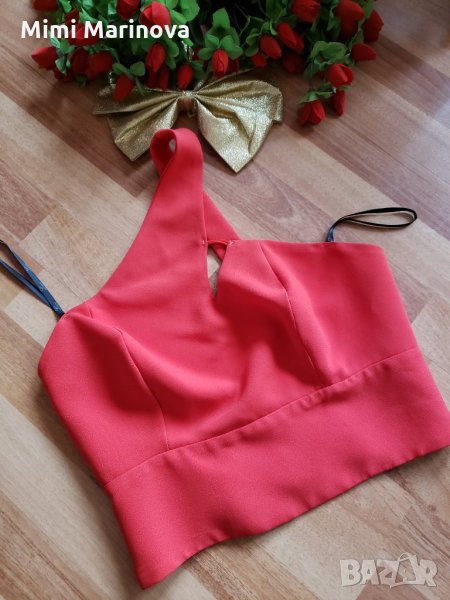 Дамски топ в червено, снимка 1