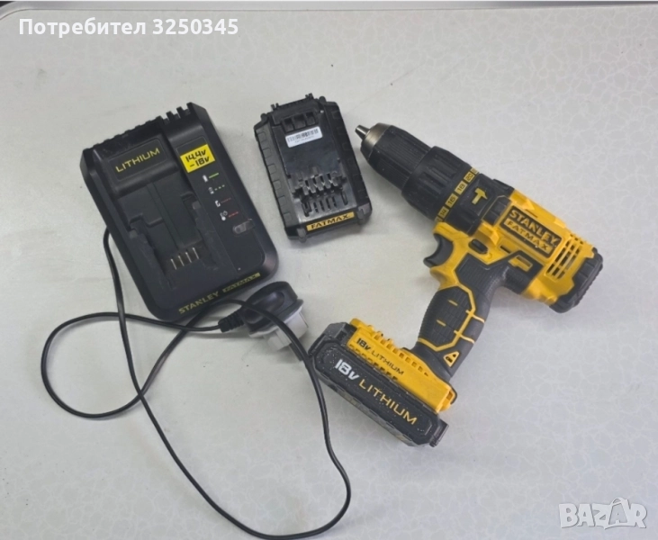 Ударен винтоверт Stanley 18v, снимка 1