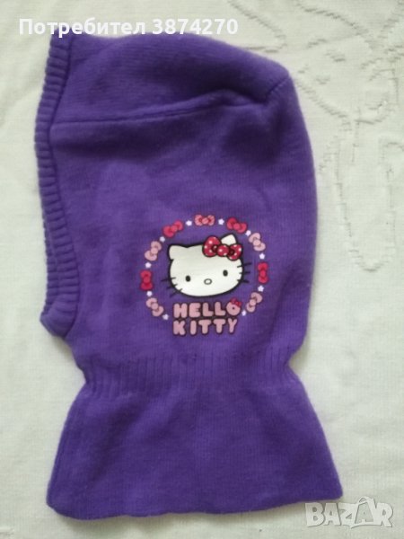 Шал- шапка за 6- 8 г. момиче Hello Kitty, снимка 1