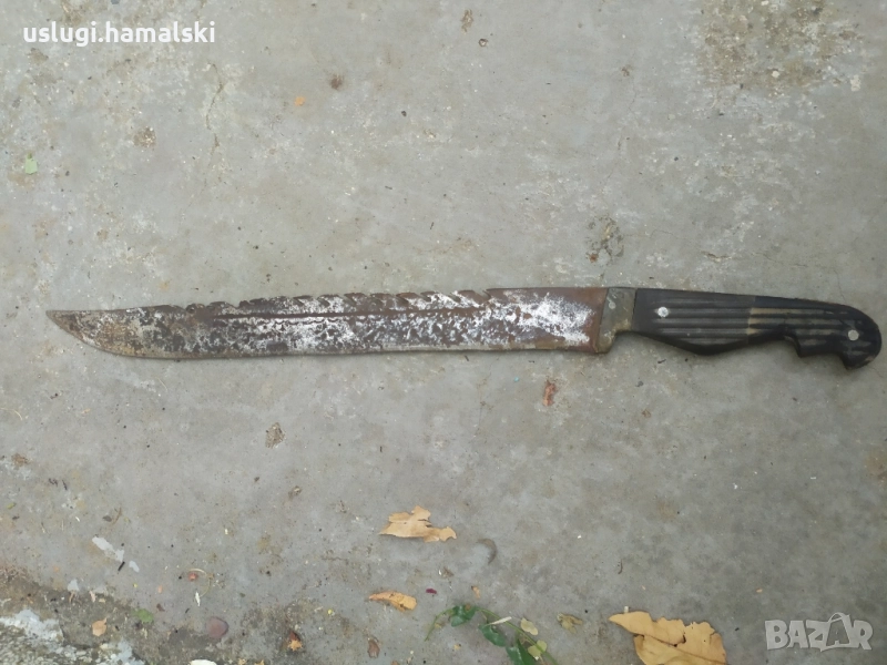 Голям стар нож/мачете, снимка 1