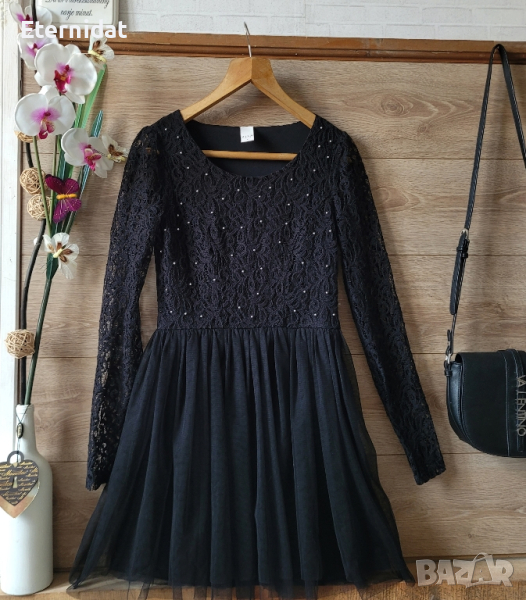 Черна официална къса рокля VILA , снимка 1