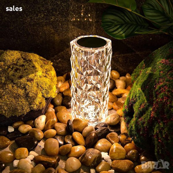 Декоративна Кристална Лампа с вградена тонколонка блутут и дистанционно, снимка 1