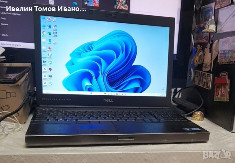 Лаптоп Dell Precision M4700 i7 ,14GB, SSD 240GB и 2GB видео карта + windows 11 pro, снимка 1