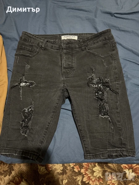 Мъжки къси гащи тип дънкови, снимка 1