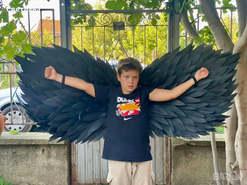 Черни крила за фотосесия , снимка 1