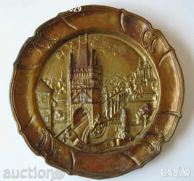 33 СМ  Tower Bridge  пано ГОЛЯМА чиния за стена ТАУЪР БРИДЖ - 33 СМ метал, снимка 1