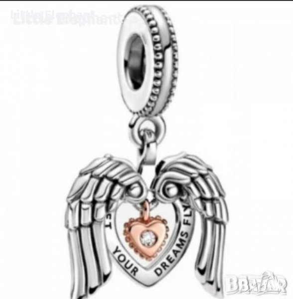 Sale Висящ елемент Пандора"Клубен елемент",Rose Gold/нов, снимка 1