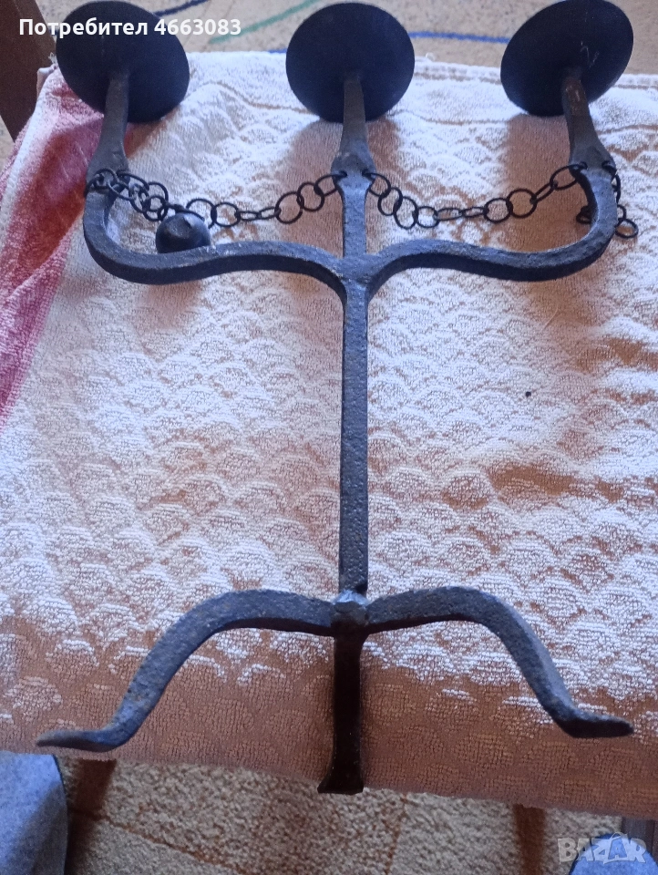 Свещеник от ковано желязо!, снимка 1