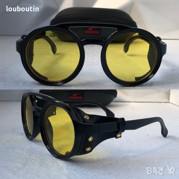 Carrera Мъжки слънчеви очила с кожа кръгли, снимка 1