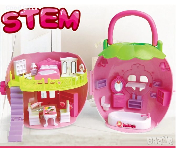 Къща за кукли и кукла с аксесоари, снимка 1