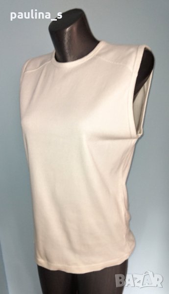 Памучна брандова тениска без ръкави "Clockhouse"® / голям размер , снимка 1