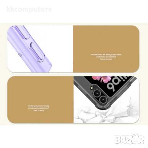 Samsung Galaxy Z Flip7 FE 5G / Z Flip6 5G TPU/ Ring Holder Калъф и скрийн протектор, снимка 3 - Калъфи, кейсове - 51215735