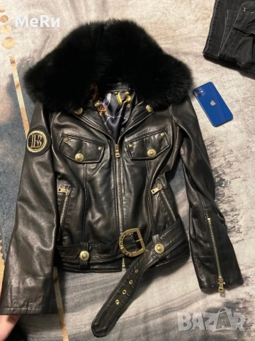 BALMAIN - Естествена кожа и лисица, снимка 1