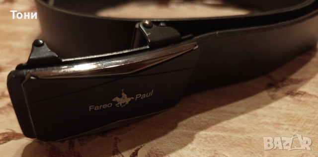 FAREO PAUL Оригинал Нов Автоматичен Мъжки Колан от Естествена Кожа 120см., снимка 2 - Колани - 52684539