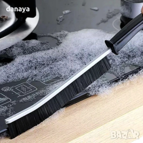 6432 Тънки четки за почистване на тесни пространства фуги ъгли, 2 бр, снимка 4 - Мопове, кофи, четки и метли - 53582884