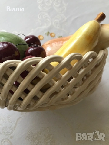 Bassano керамична фруктиера 20/15 см, снимка 4 - Декорация за дома - 53437250