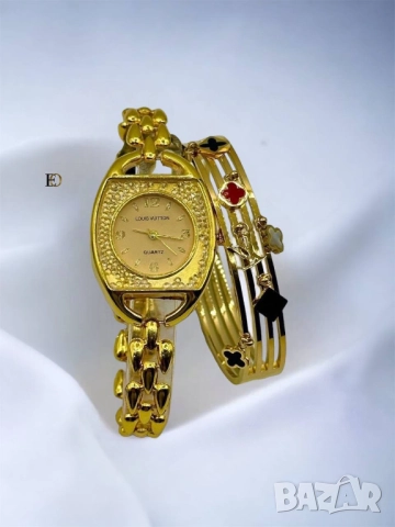 часовник и гривна gucci hermes louis vuitton, снимка 8 - Дамски - 51456073