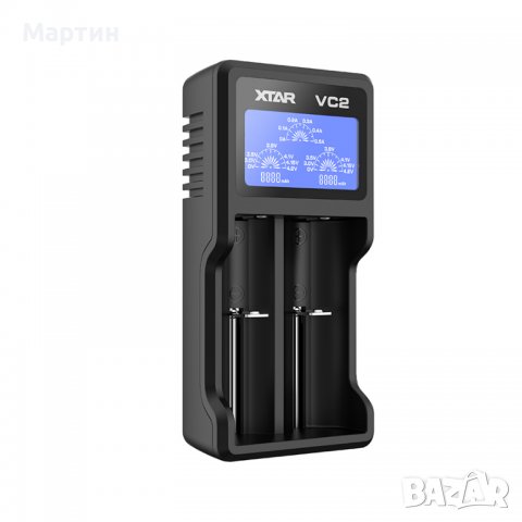 Зарядно/тестер XTAR VC2 с LCD за 18650 Li-Ion акумулаторни батерии, снимка 14 - Друга електроника - 37791689