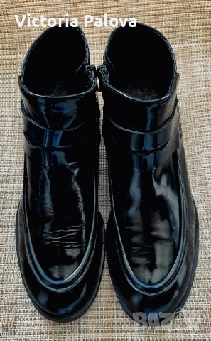 Елегантни кожени боти EMOZIONI  - италиански дизайн, снимка 14 - Дамски боти - 52879214