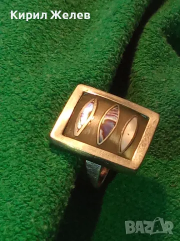 СТАР ПРЪСТЕН УНИКАТ КОСТ в МЕЛХИОНЕР ОБКОВ със СРЕБЪРЕН РИНГ и КРАЛСКИ СЕДЕФ ЧАСТ от КОМПЛЕКТ 37180, снимка 17 - Антикварни и старинни предмети - 49885931