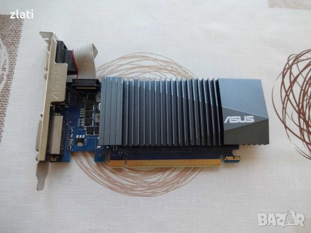 Геймърска видеокарта ASUS GeForce GT 710 2GB DDR5 Low Profile, снимка 1 - Видеокарти - 39443511