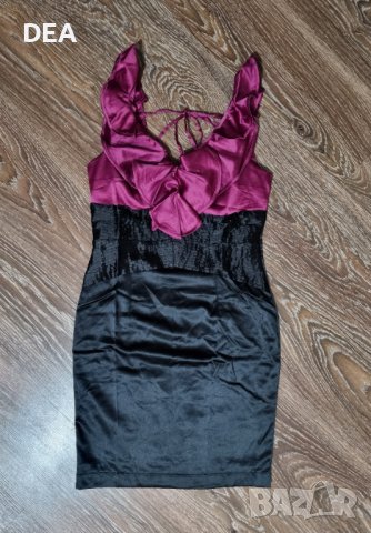 Сатенена рокля М LUCY-50лв.НОВА, снимка 3 - Рокли - 39533046