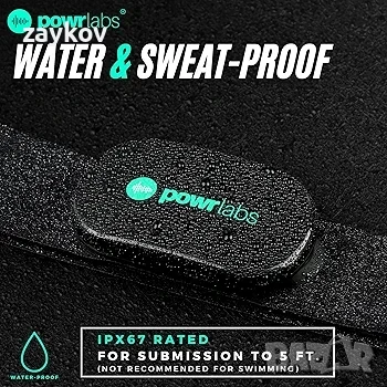 Powr Labs Bluetooth и ANT+ пулсомер с колан за гърди, съвместим с Polar, Garmin, Peloton, снимка 5 - Друга електроника - 50551693