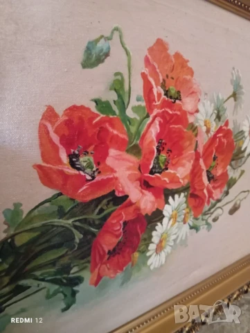 Картина МАК от маслени бой внос от Европа , снимка 8 - Картини - 51104379