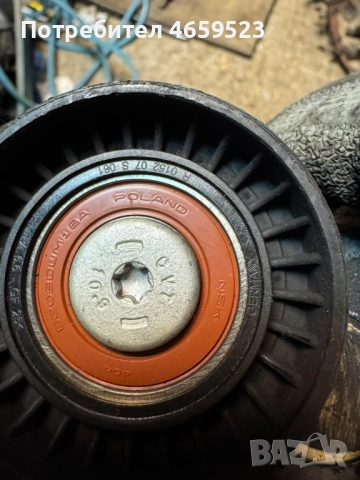 Оригинален обтегач и ролка на паразитният ремък двигател Mercedes 2.2cdi само за 50лв. 6512001370, снимка 6 - Части - 52544142