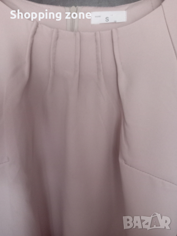 Елегантна рокля в телесен цвят, снимка 3 - Рокли - 44853491