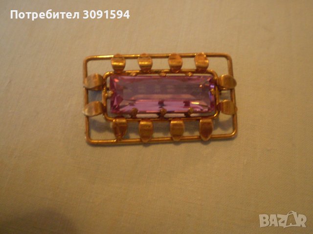 Антична  брошка - арт деко, снимка 3 - Антикварни и старинни предмети - 37513400