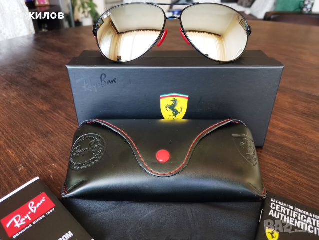 RAY-BAN Ferrari Слънчеви очила RB 8313-M F009/6G 100% UVA & UVB, снимка 7 - Мъжки - 44863389