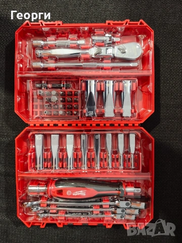 Milwaukee Гедоре комплект 1/4", 42 части, 4932498382 , снимка 4 - Гедорета - 53598061